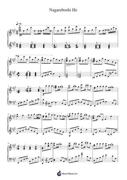 Nagareboshi He 樂譜由 Kisaburō Suzuki - 編曲 Crodre Kipqe