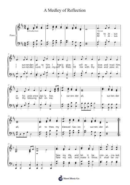 A Medley of Reflection 樂譜由 Kimpys - 編曲 Franfield Pricecil