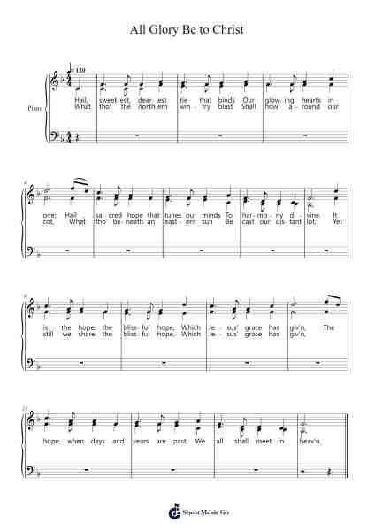 All Glory Be to Christ Sheet Music by Sovereign Grace Music-Arr.Krispert