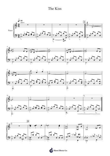 The Kiss Sheet Music by Judee Sill-Arr.Springlome Xebloor