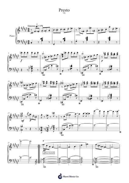 Étude in F-sharp Major, Op. 15, No. 7 Sheet Music by Matthew Wong-Arr.Gembur