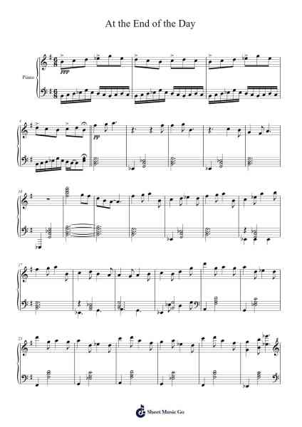 At the End of the Day Sheet Music by Denice-Arr.Benga