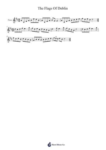The Flags Of Dublin Sheet Music by Whistle Workshops-Arr.Childvian Petsibyl