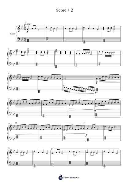 Score + 2 Sheet Music by Me-Arr.Osworth Gosca