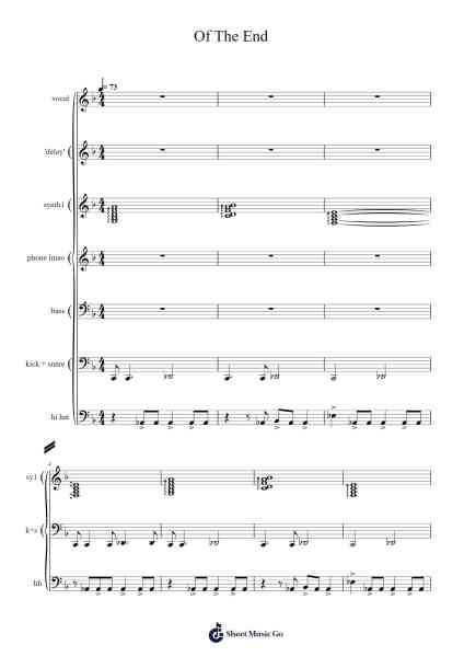 Of The End Sheet Music by Kaykeith Alickre-Arr.Hicksreg