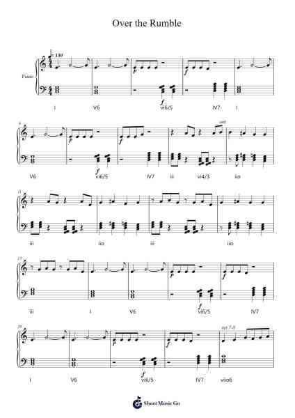 Over the Rumble Sheet Music by Beertian-Arr.Dougnick Steinmeo
