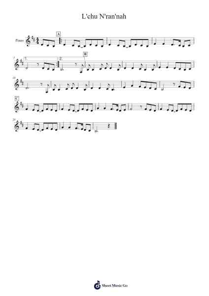 L'chu N'ran'nah Sheet Music by -Arr.Rosworth