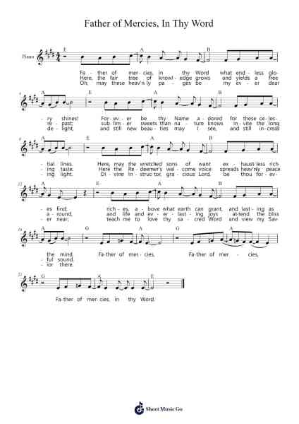 Father of Mercies, In Thy Word Sheet Music by Steve Dale-Arr.Jersoon