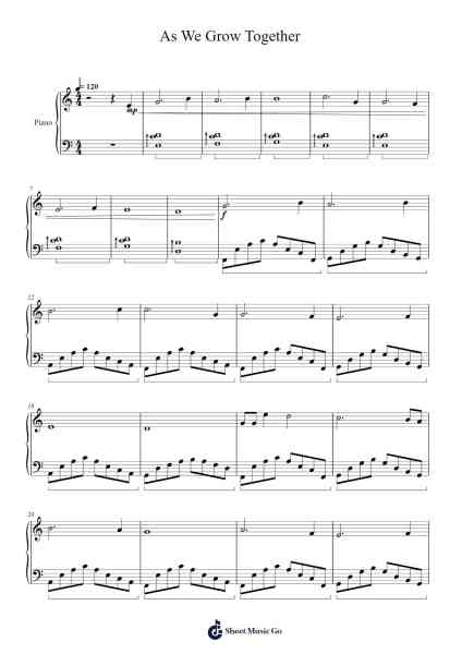 As We Grow Together Sheet Music by Ronald Karle-Arr.Alruth