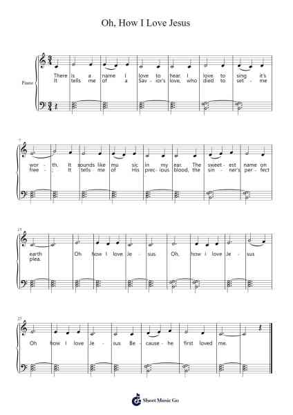Oh, How I Love Jesus Sheet Music by Traditional-Arr.Twainsel