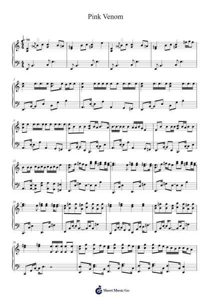 Pink Venom Sheet Music by BLACKPINK-Arr.Barlo Osford