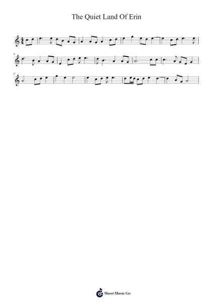 The Quiet Land Of Erin 乐谱由 undefined - 编曲 Deirmand