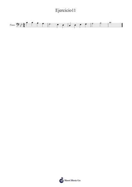 Ejercicio11 Sheet Music by -Arr.Gilphia