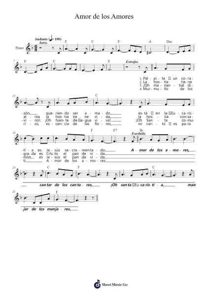 Amor de los Amores Sheet Music by Gela-Arr.Hawhe