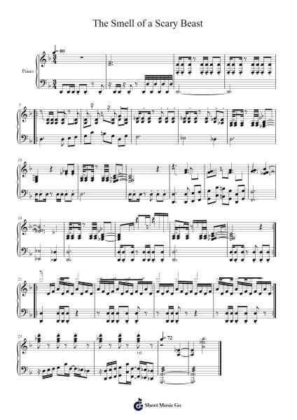 The Smell of a Scary Beast Sheet Music by Yuki Shimooka-Arr.Pegholmes Anlett