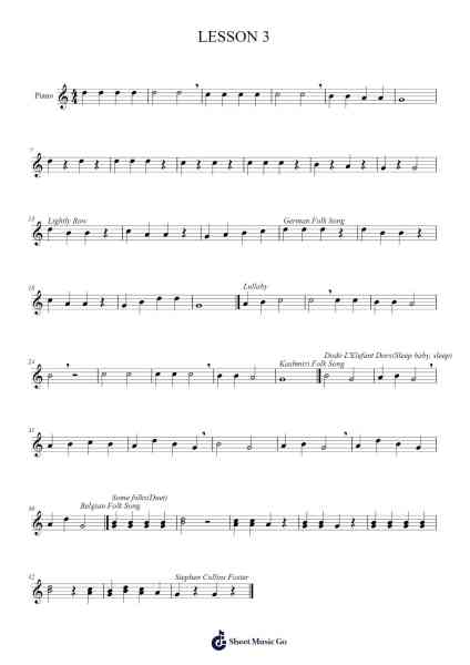 LESSON 3 Sheet Music by Belwin-Arr.Vindiah Jeanvis
