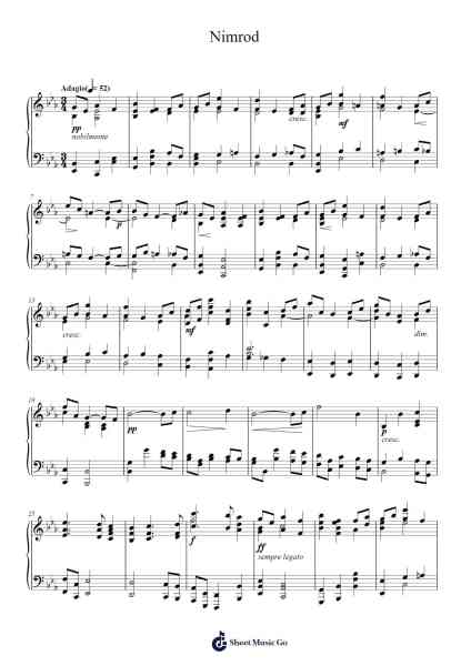 Enigma Variations, Op. 36: IX. Nimrod Sheet Music by Edward Elgar-Arr.Pullbush