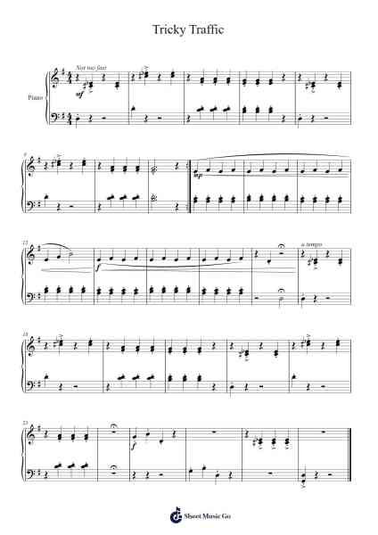 Tricky Traffic Sheet Music by Louise Garrow-Arr.Bonrian Vanqe