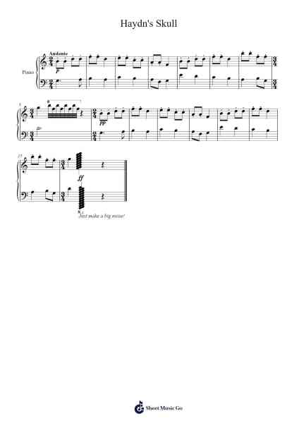 Haydn's Skull Sheet Music by Tuukka Jokilehto-Arr.Anolds