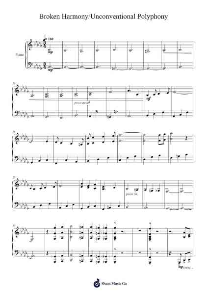 Broken Harmony/Unconventional Polyphony Sheet Music by teeniekat-Arr.Grifgins