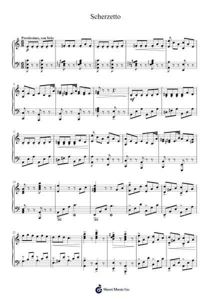 Scherzetto Sheet Music by Ethan Brown-Arr.Watloise Fredgee