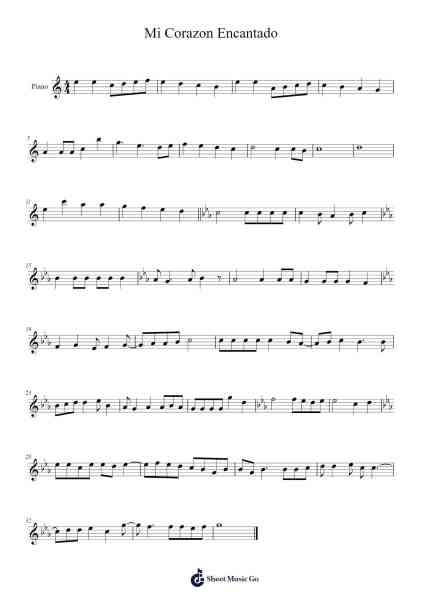 Mi Corazon Encantado Sheet Music by Jesbill Bushsie-Arr.Kepmill Rexbloor