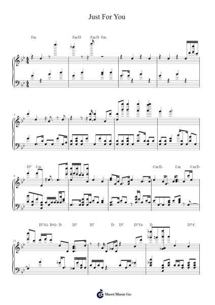 Just For You Sheet Music by Giovanni Marradi-Arr.Mollkerr