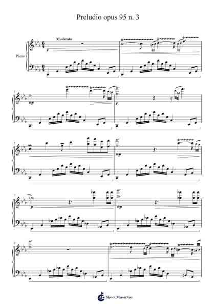 Preludio Op. 95 No. 3 Sheet Music by J. C. Dovicchi-Arr.Jorrell