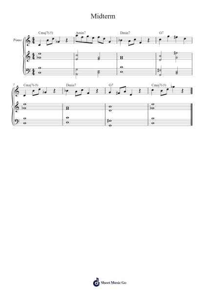 Midterm Sheet Music by -Arr.Lanps Gailkyle