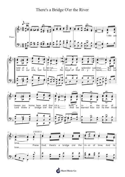 There's a Bridge O'er the River Sheet Music by Jr Rev Johnson Oatman/Walter B. Seale-Arr.Junerald