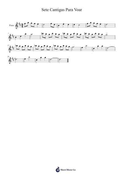 Sete Cantigas Para Voar Sheet Music by Vital Farias-Arr.Pumens Faulkgrant