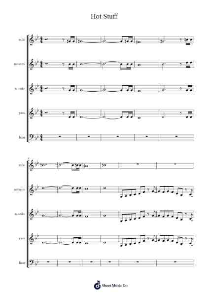 Hot Stuff Sheet Music by -Arr.Prupert Cookegram