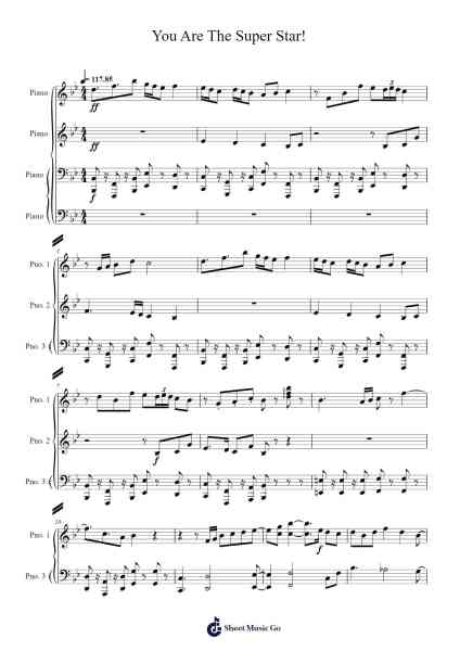 You Are The Super Star! Sheet Music by Masayoshi Ishi-Arr.Cofdrich Maugnold