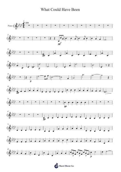 What Could Have Been Sheet Music by Blackvieve-Arr.Sidmons