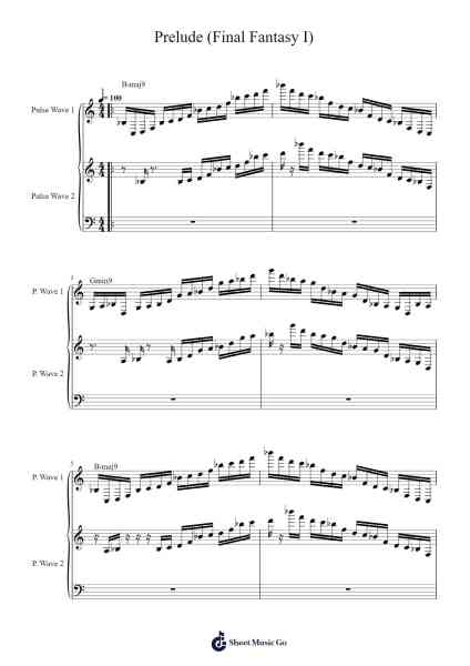 Prelude (Final Fantasy I) Sheet Music by Nobuo Uematsu-Arr.Yedlis Nycol