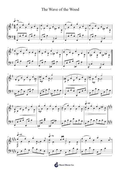 The Wave of the Wood Sheet Music by André Gagnon-Arr.Pebar Hawgie