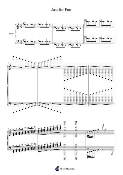 Just for Fun Sheet Music by -Arr.Hedbill