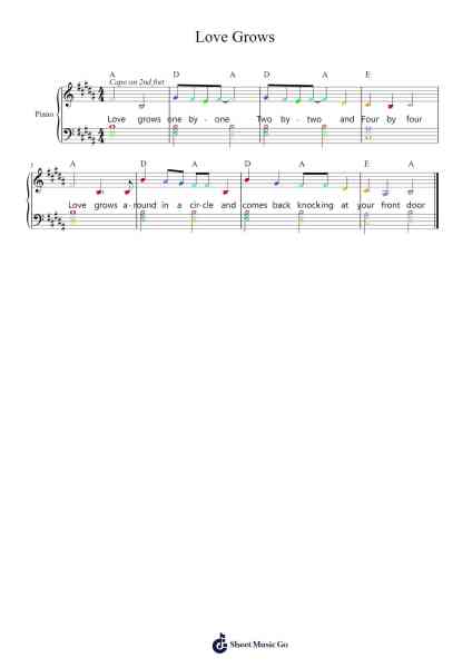 Love Grows Sheet Music by unknown composer-Arr.Wyli