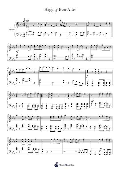 Happily Ever After Sheet Music by TOMORROW X TOGETHER-Arr.Prittlay