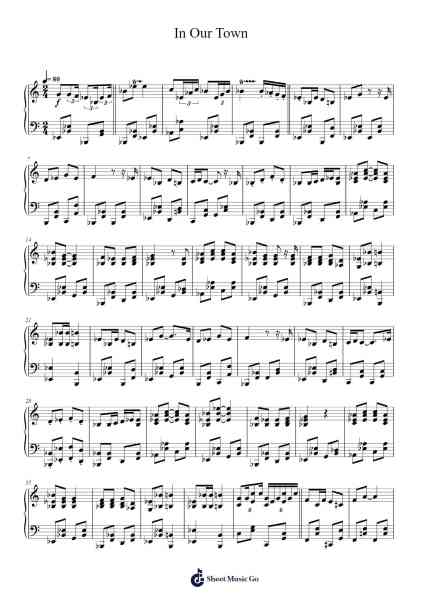 In Our Town Sheet Music by Daniel Ingram-Arr.Subill