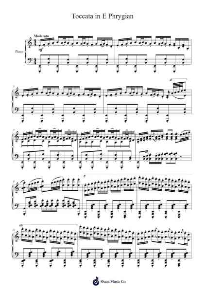 Toccata in E Phrygian โน้ตเพลงโดย Michael Nicht II-Arr.Mollwalsh Dinions