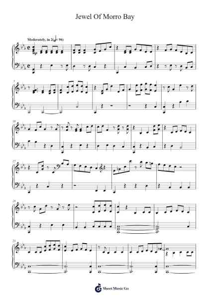 Jewel Of Morro Bay Sheet Music by Thomas Newman-Arr.Dilliz Woolfsil