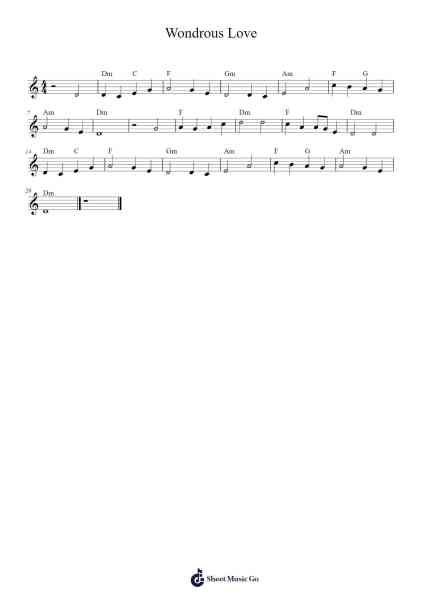 Wondrous Love Sheet Music by Cookien Dolckens-Arr.Kennick