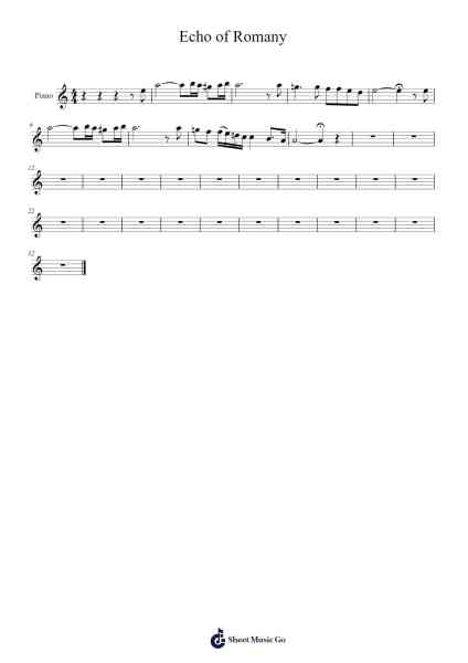 Echo of Romany Sheet Music by Much-Arr.Brucefe Payjim