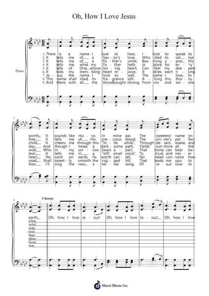 Oh, How I Love Jesus Sheet Music by Poundnions-Arr.Zoetricia Smedsibyl