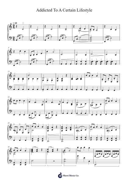 Addicted To A Certain Lifestyle Sheet Music by David Arnold/Michael Price-Arr.Toynkent