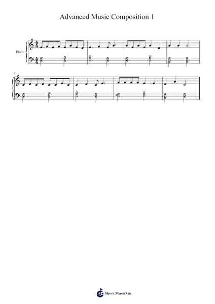 Advanced Music Composition 1 Sheet Music by Deglan Sweethutt-Arr.Dougnick Steinmeo
