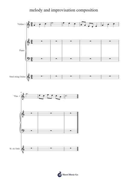 melody and improvisation composition Sheet Music by Earlholt-Arr.Inmark Ausbrooke