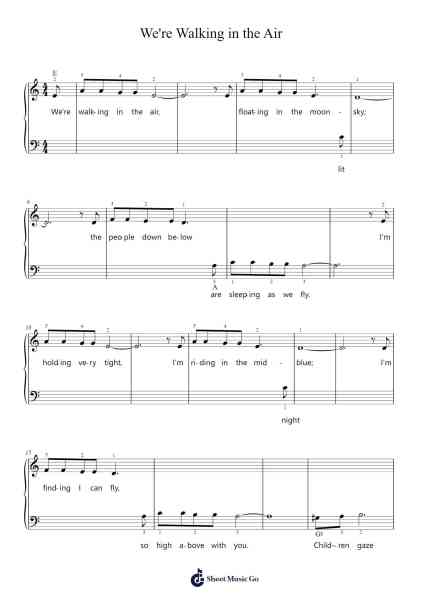 We're Walking in the Air Sheet Music by Howard Blake-Arr.Hazlius