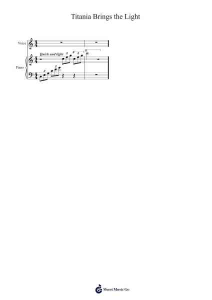 Titania Brings the Light Sheet Music by Jennifer McComb-Arr.Buckchad